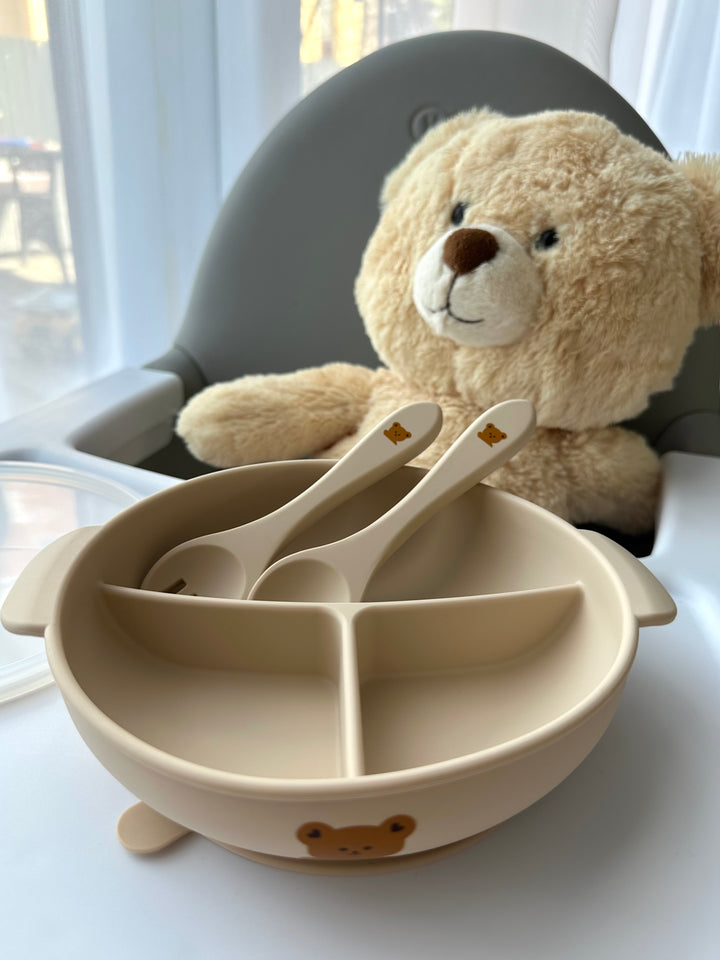 Silikoninė lėkštė su dangteliu NUDE TEDDY