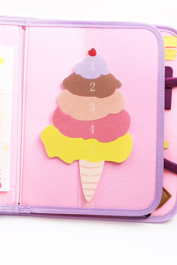 Kelioninė Montessori užimtumo knygelė "Unicorn"