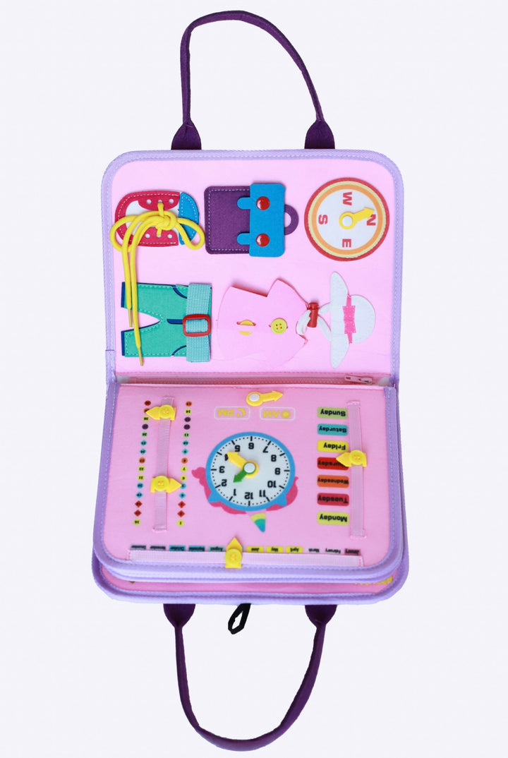 Kelioninė Montessori užimtumo knygelė "Unicorn"