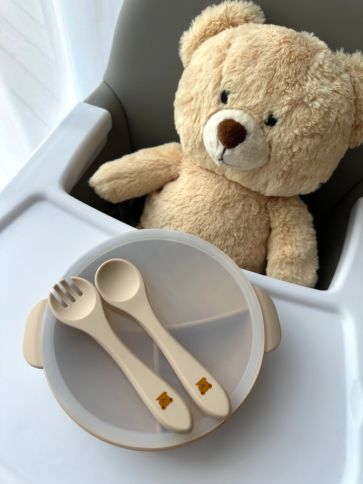 Silikoninė lėkštė su dangteliu NUDE TEDDY