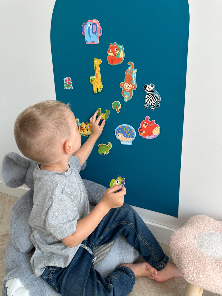 2 in 1 Magnetinė lenta vaikams ARKA DARK TEAL