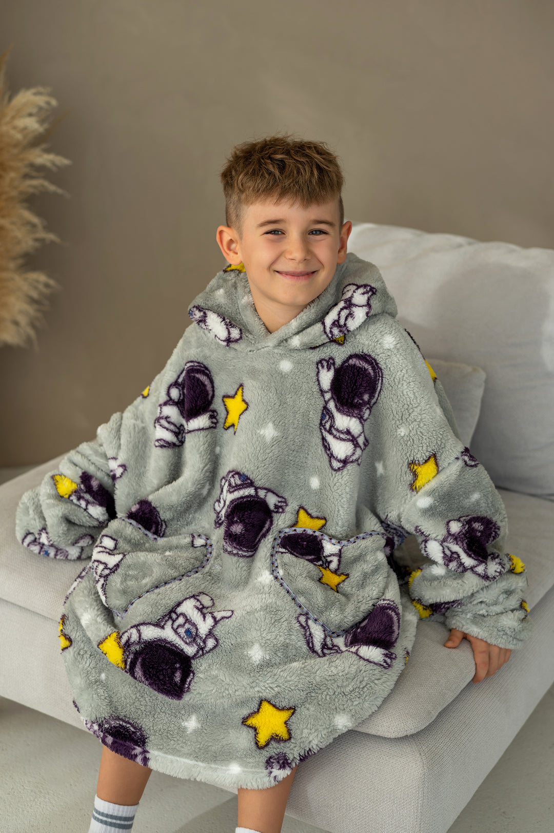 Džemperis - pledas/šiltukas 7-12 m. vaikams "ASTRONAUTAS"