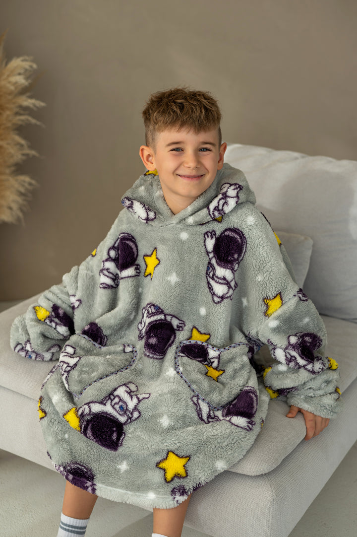 Džemperis - pledas/šiltukas 7-12 m. vaikams "ASTRONAUTAS"