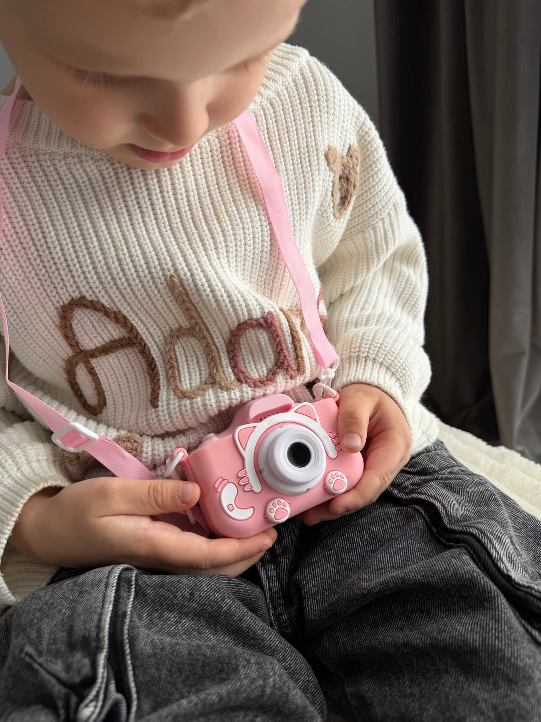 Vaikiškas fotoaparatas "Rožinė katytė"