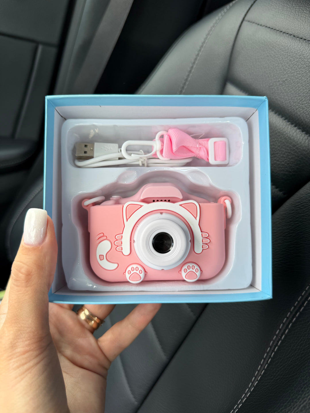 Vaikiškas fotoaparatas "Rožinė katytė"