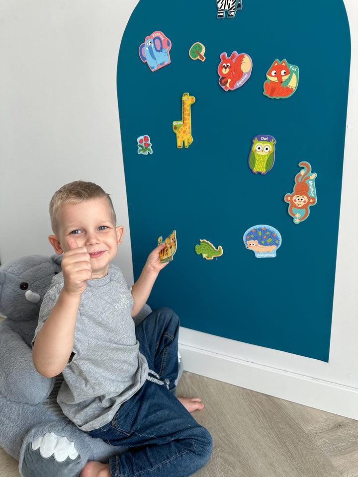 2 in 1 Magnetinė lenta vaikams ARKA DARK TEAL