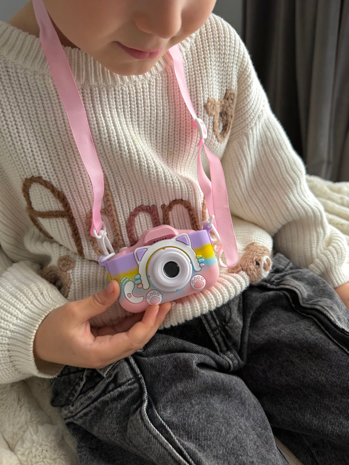 Vaikiškas fotoaparatas "Spalvota katytė"
