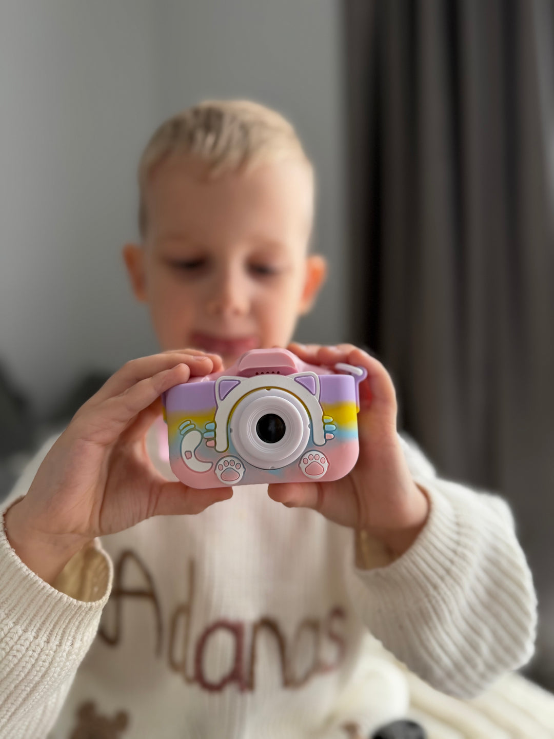 Vaikiškas fotoaparatas "Spalvota katytė"