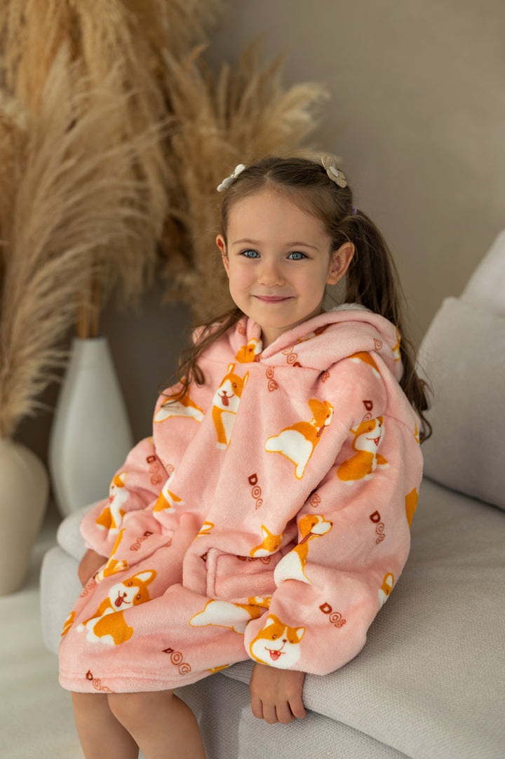 Džemperis - pledas/šiltukas 3-7 m. vaikams "CORGI DOG"